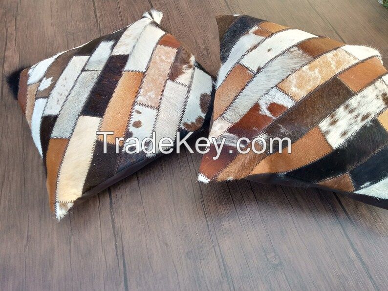 Cowhide Hair On Cushion Covers Pillow Cases Manufacturer