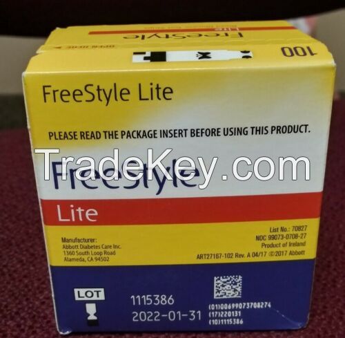 FREESTYLE LITE TEST STRIPS pack of 100