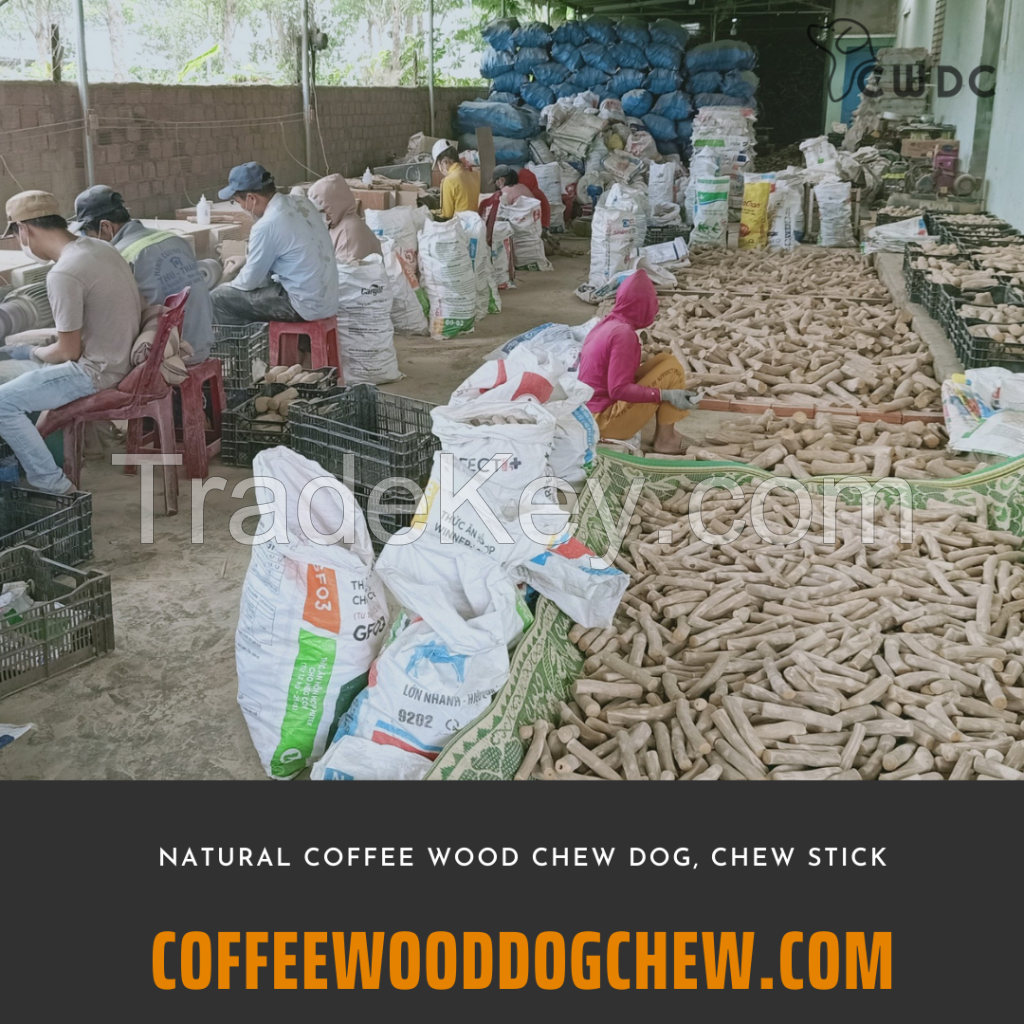 Coffee Wood Chew - Chew Toys Coffee Tree Wood Chew Sticks for Dogs Coffee Tree Bone Chew Stick made in Viet Nam