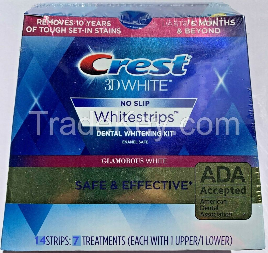 CRE^ST 3D GLAMOROUS WHITE White^strips Teeth Dental Whitening Strips NEW