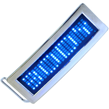 LED scrolling text buckles