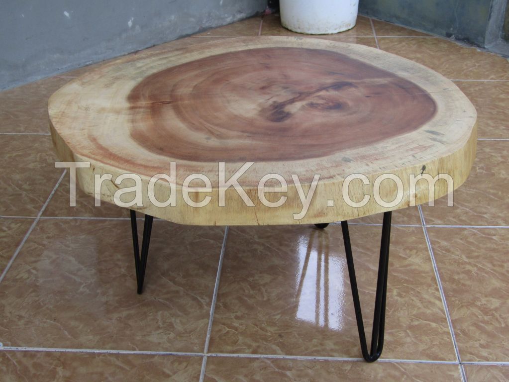 coffe table natural suar wood