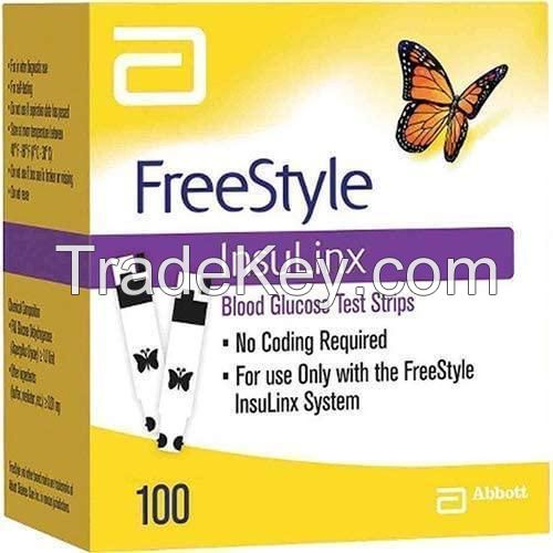 Freestyle Lite Diabetic Blood Glucose Test Strips - 100 Ct