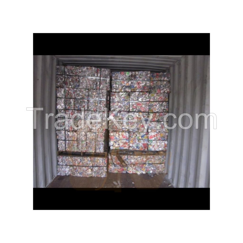 Recycled aluminum beverage can scrap for industrial use