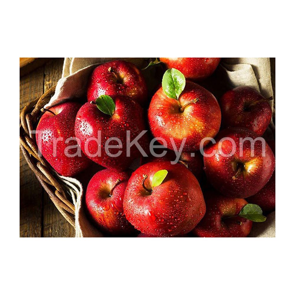 Farm-fresh red apples available at competitive rates