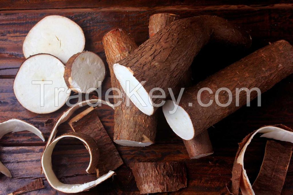 Export-grade cassava packed for international markets