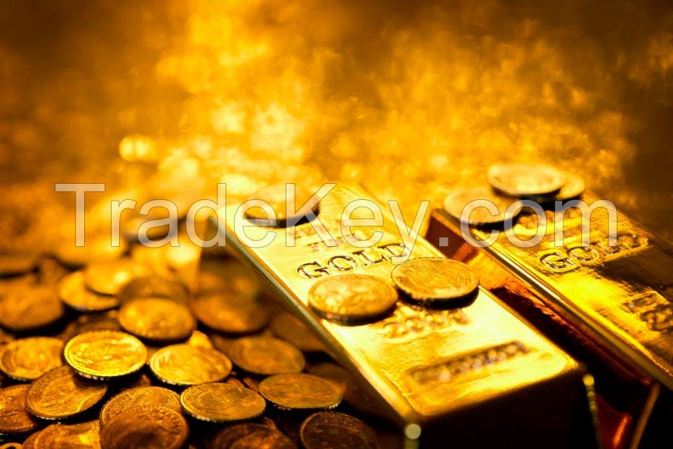 Raw AU gold for refining and processing industries