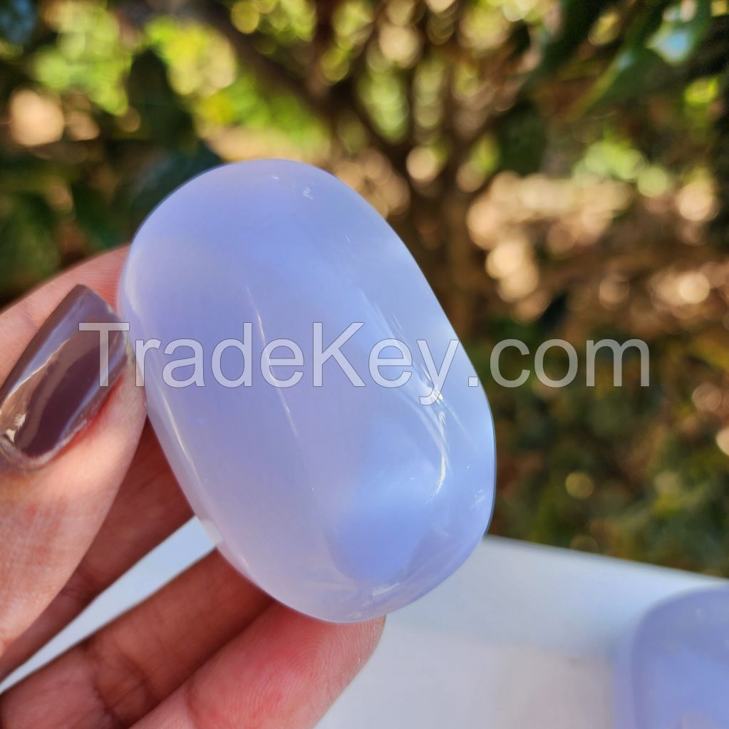 Polished Chalcedony stones for collectors and healing
