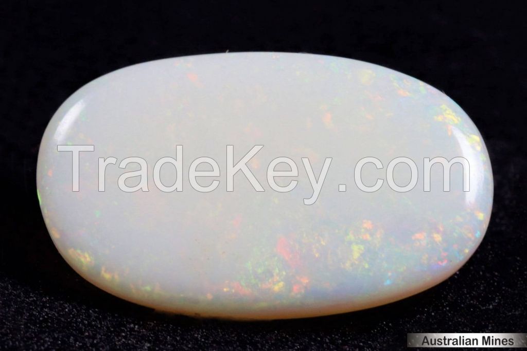 Certified opal with brilliant fire and unique patterns