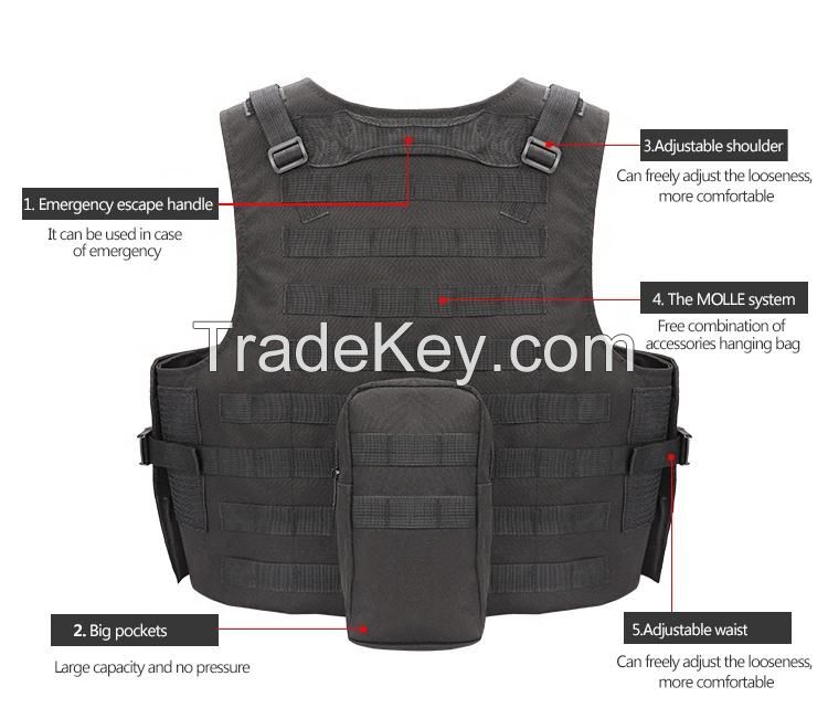 Assault Molle Quick Release Combat Police Military Tactical Vest