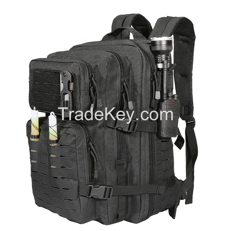 Waterproof 45L Hiking Rucksack Laser Cutting Molle Assault Tactical Backpack