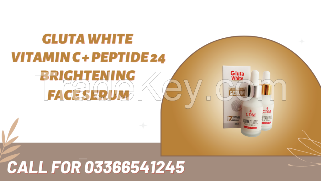 Gluta white Serum Plus With Hyaluronic Acid Serum, Retinol, Niacinamide, Salicylic Acid Vitamin C Serum for Face - Anti Aging Serum, Skin Care, Dark Spot Remover for Face by Eva Naturals (1 oz)