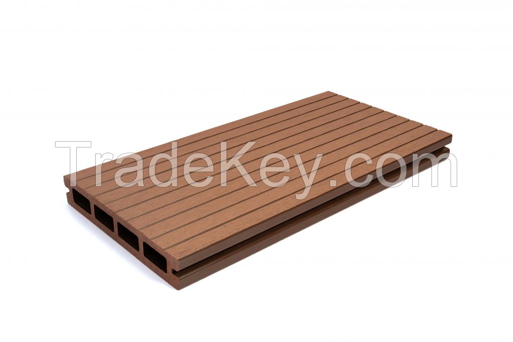 3D Wood Pattern WPC Pool Deck