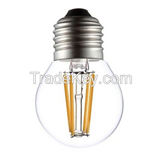 Dimmable E27 2W 4W 400LM WW/CW Candle Bulbs LED Filament Light 90-240V