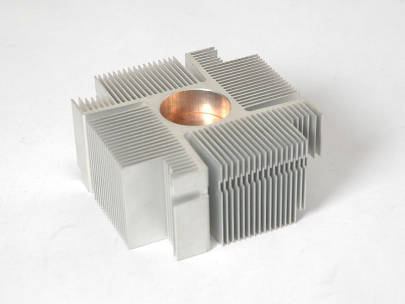 Customized Sand Blasting Heat Sink Aluminum Fan Profile