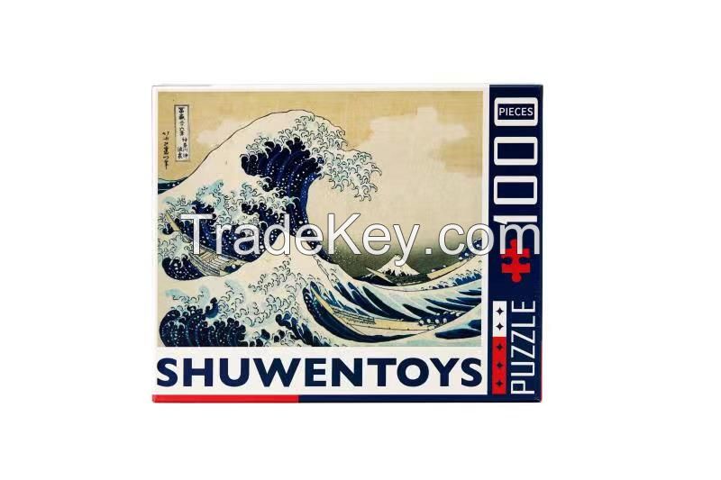 Shuwentoys 1000PCS Great Wave Kanagawa Hokusai Jigsaw Puzzle NEW IN BOX