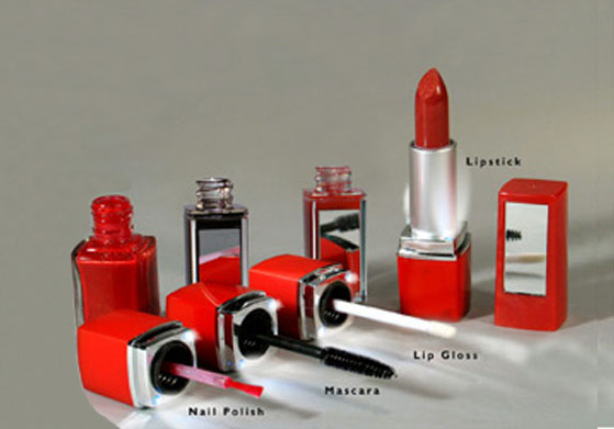 Lipstick, Lip Gloss, Mascara, Nail Polish