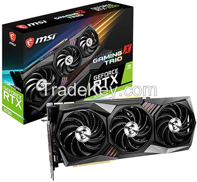 Brand New MSI Gaming GeForce RTX 3090 Ti 24GB GDRR6X 384-Bit HDMI/DP Nvlink Tri-Frozr Ampere Architecture OC Graphics Card (RTX 3090 Ti SUPRIM X 24G)