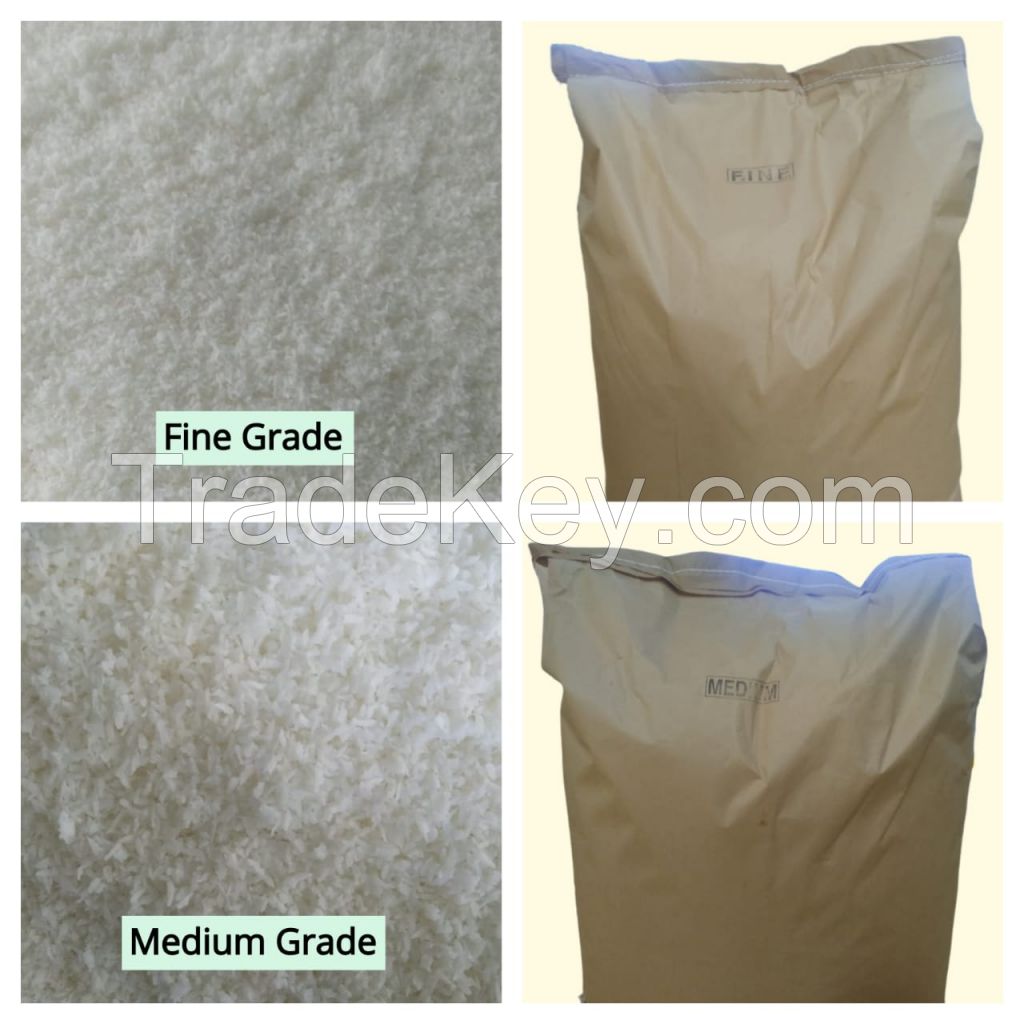 HIGH FAT DESICCATED COCONUT - GRADE FINE & MEDIUM