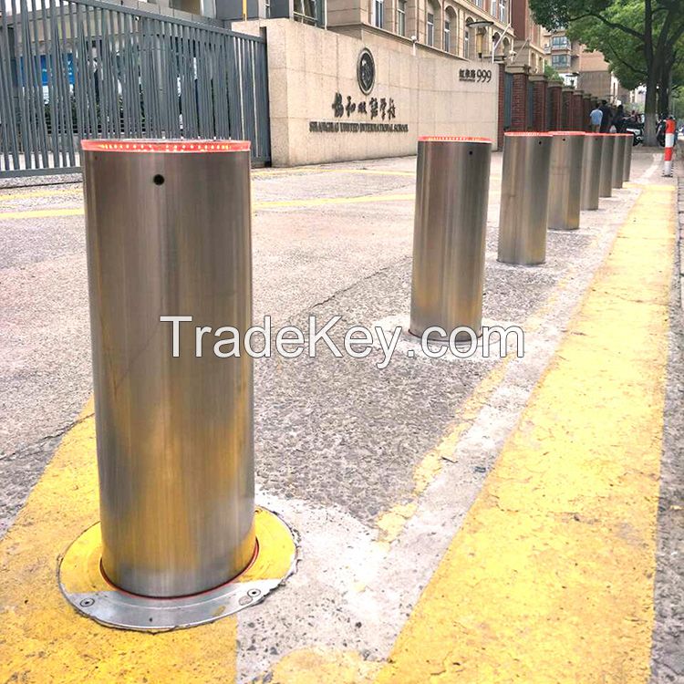 UPARK Outdoor Anti-terror Driveway Security Post Bollards with Mini Control Box Residences Use Automatic Led Bollard
