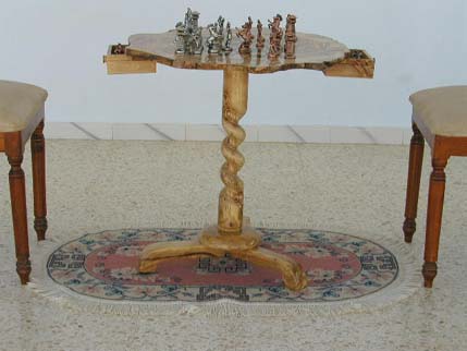 olive wood chess board