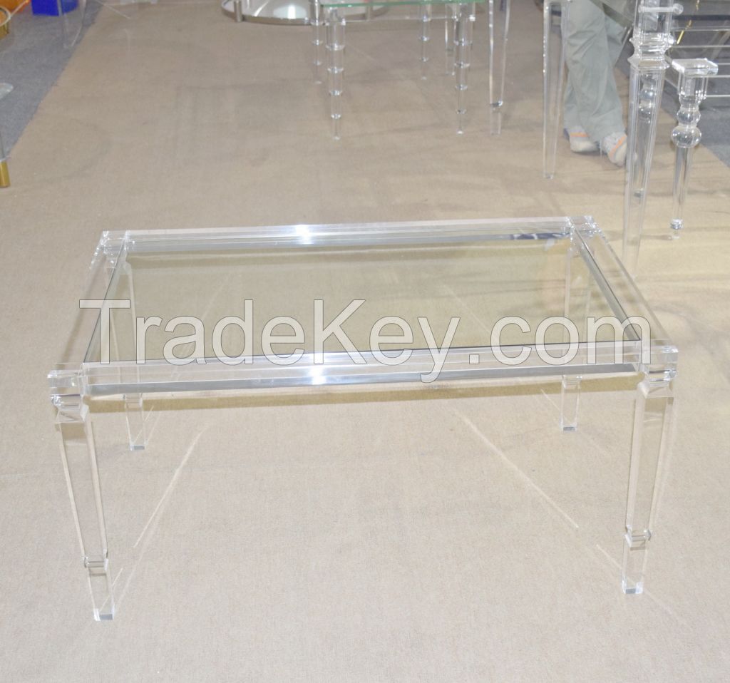 Clear Acrylic Coffee Table