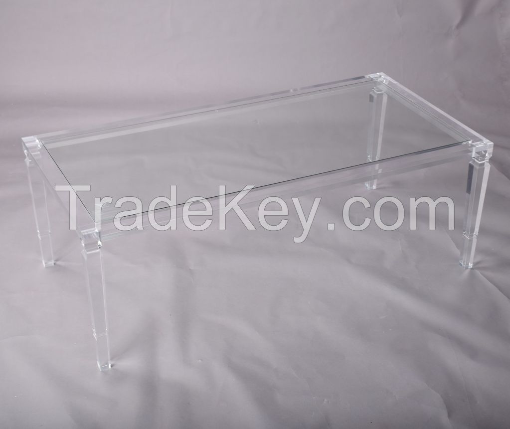 Clear Acrylic Coffee Table