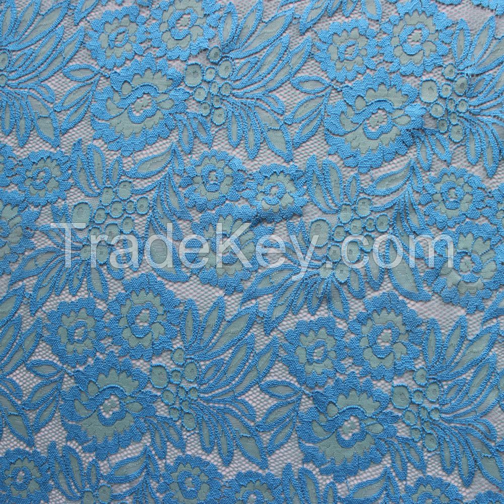 European and American Nylon Spandex Stretch Lace Fabric