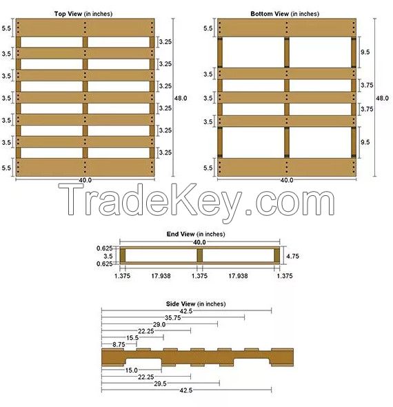 Acacia Wood Pallets For Transportation Gma