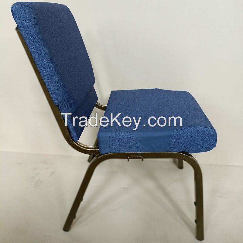 metal interlock church chair for hall seat