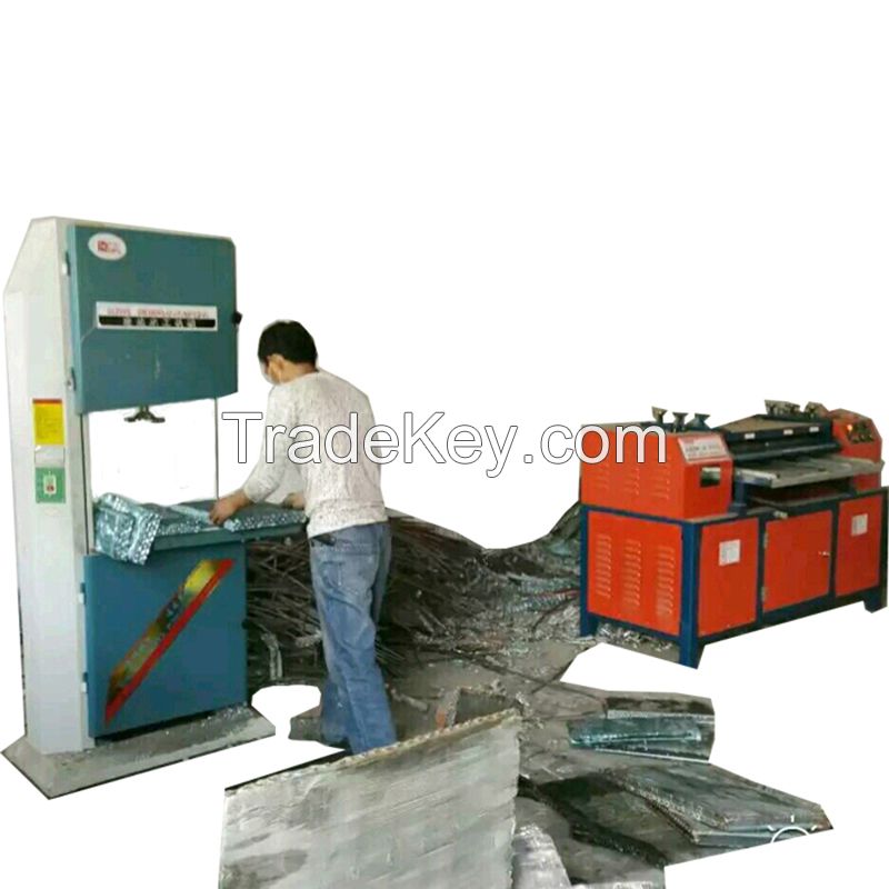 old car radiator copper tube strip and separtor machine for sale