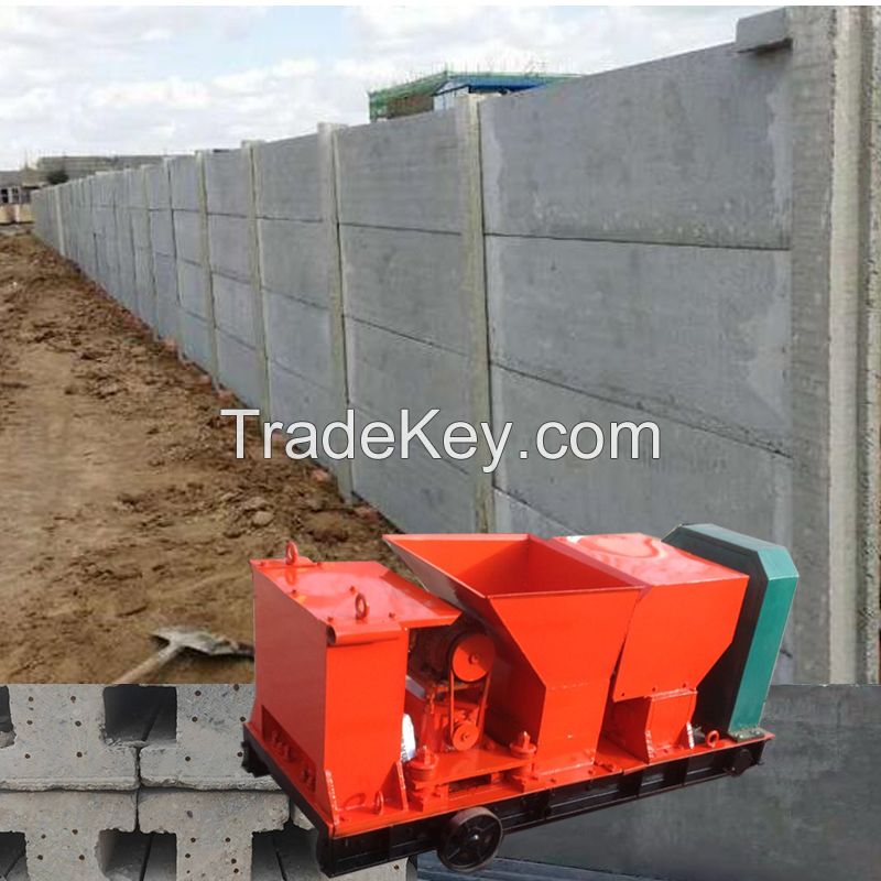 Precast concrete fence wall machine