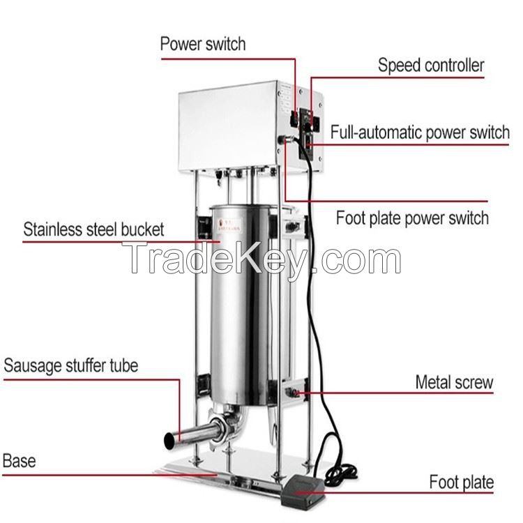 10L 15L 20L 25L electric enema filling machine sausage stuffer machine sausage making machine