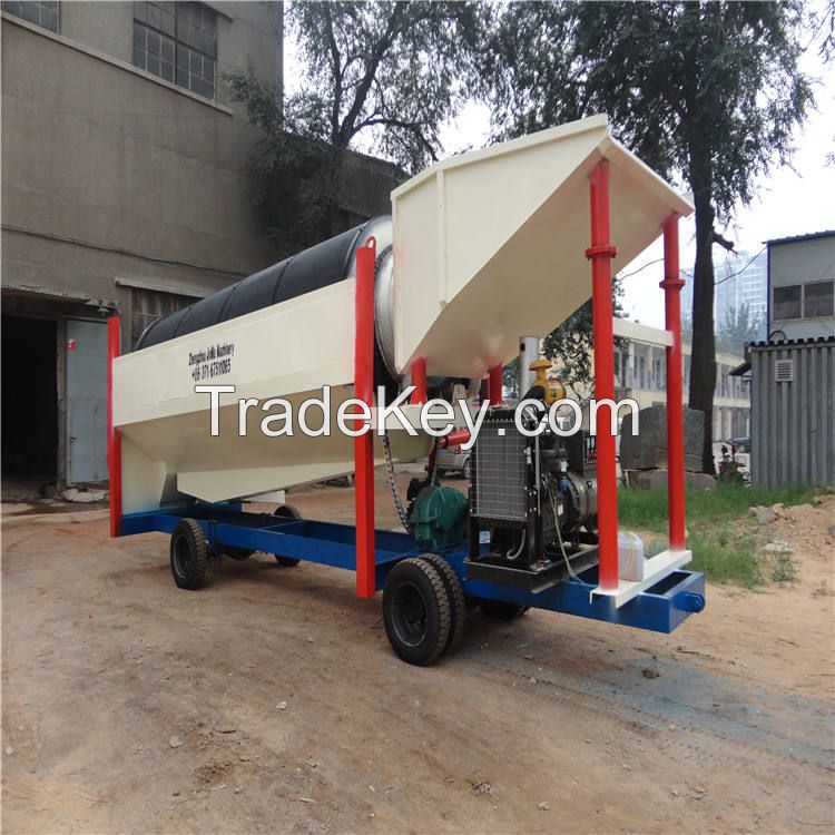 Gold Mining Machine Trommel Screen Sand Gold washing plant Heavy duty rock trommel screen for clay soil