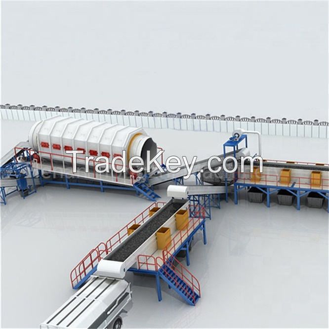 garbage sorting and collection household waste recycling line household waste garbage recycling machine msw waste to energy line