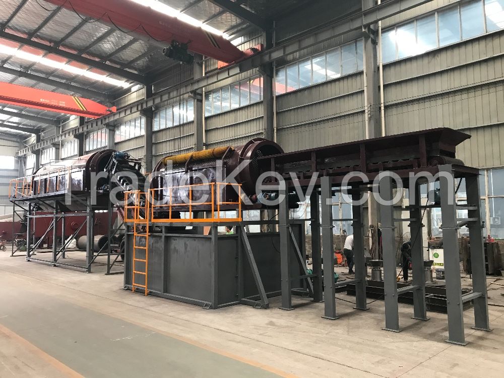 municipal solid waste trommel screen urban solid waste sorting line household waste recycling line