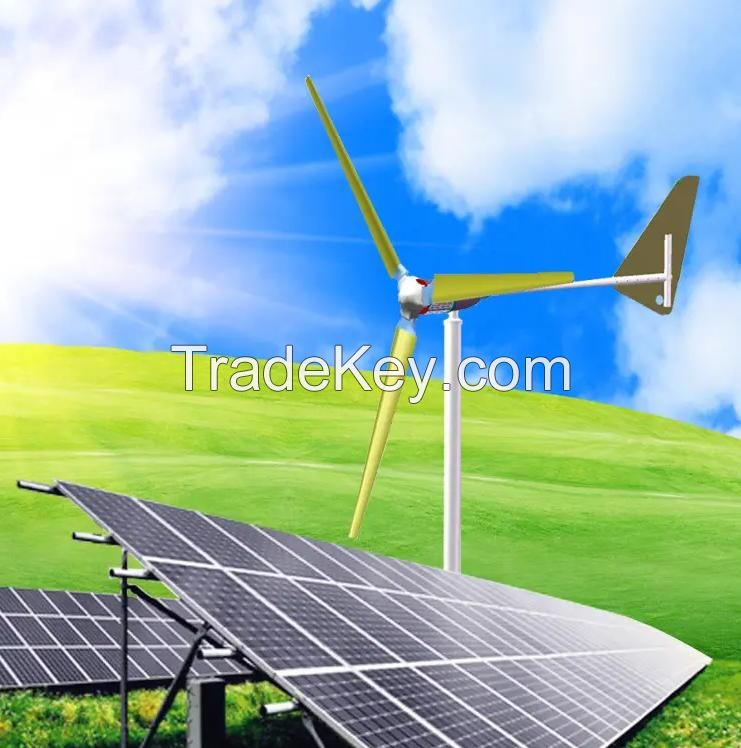 600W Wind Turbine Waterproof Solar Wind Hybrid System Wireless Security System