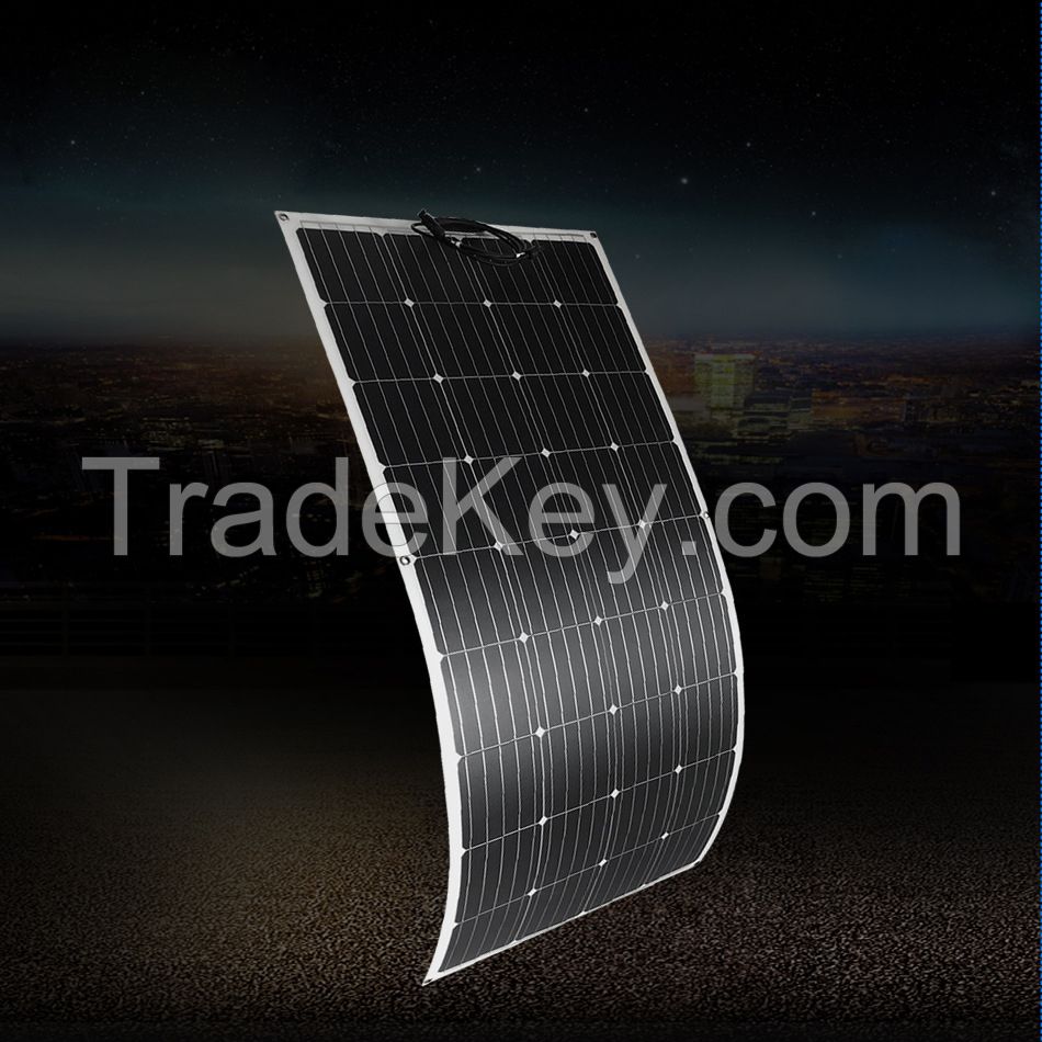 Hot sale flexible solar panel 150W18V bendable photovoltaic charging panel Pearl cotton packaging