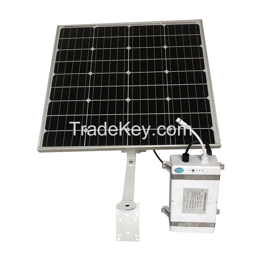 IoT solar power supply system monitoring solar power supply with mounting bracket lithium battery system charging