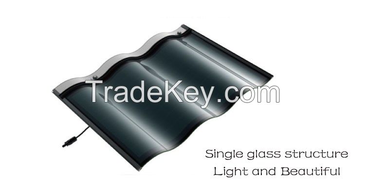 solar panels type tiles photovoltaic solar roof tile solar tiles Amorphous Silicon