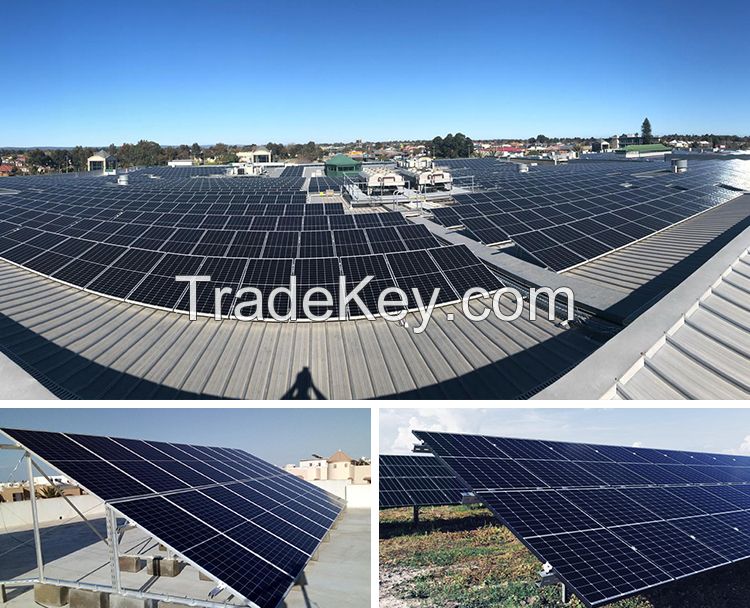 China Solar Panels vendors photovoltaic mono half cell 370w 375W 380W 400W 450W solar energy panels system