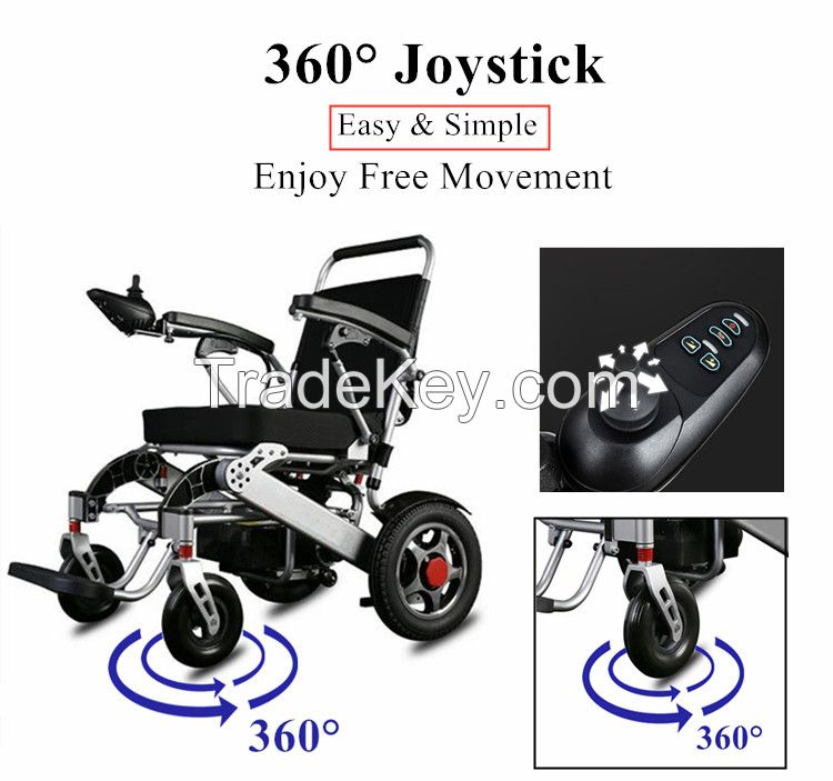 Disabled Caremoving Handcycle Electric Chair Scooter Lightweight Cheap Price Foldable Electric Wheelchair For Disabled Travels