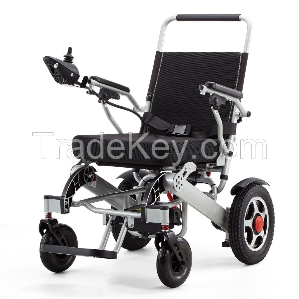 Hot sell high quality Folding And Lightweight Wheel electric Chair electric wheelchair for elderly and disable