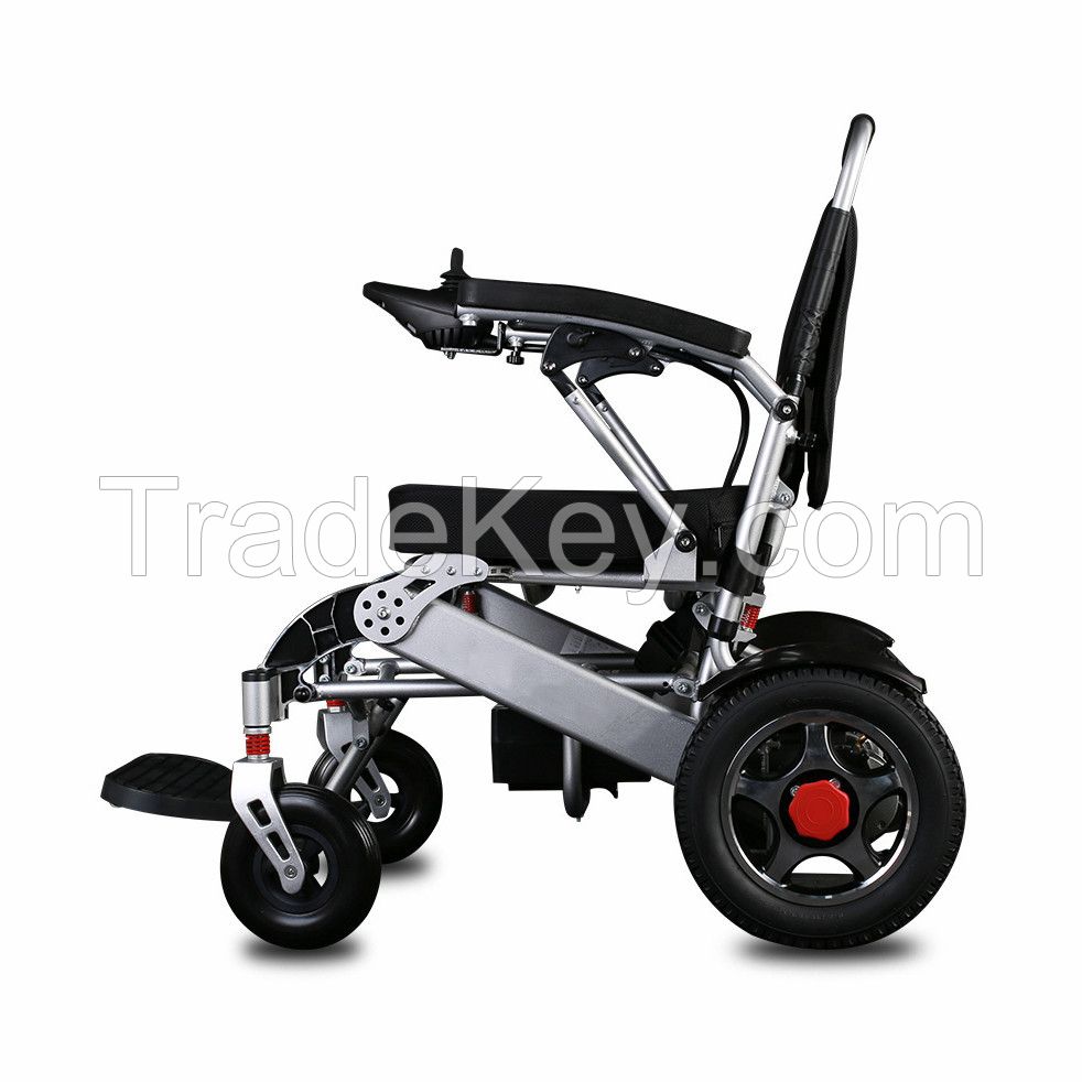 Hot sell high quality Folding And Lightweight Wheel electric Chair electric wheelchair for elderly and disable