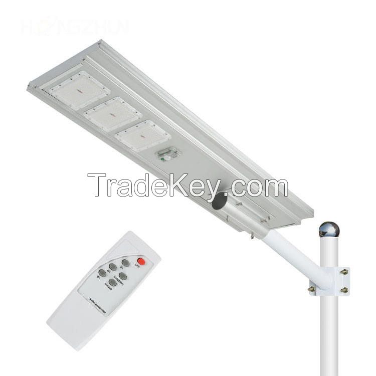 High Lumen Highway Waterproof Ip65 Led All In One Solar Street Light With Remote