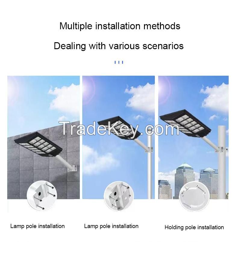 Factory Direct Sales 120W All In One Street Light Outdoor Waterproof LED Energy Saving Street Lamp