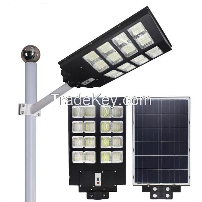 Custom 120W Stadium Street Light Human Body Induction Lithium Battery LED Solar Street Light