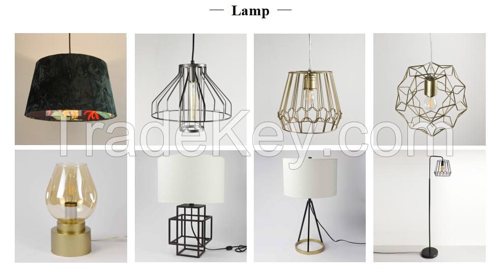 Curtaion rod, decoration lamp