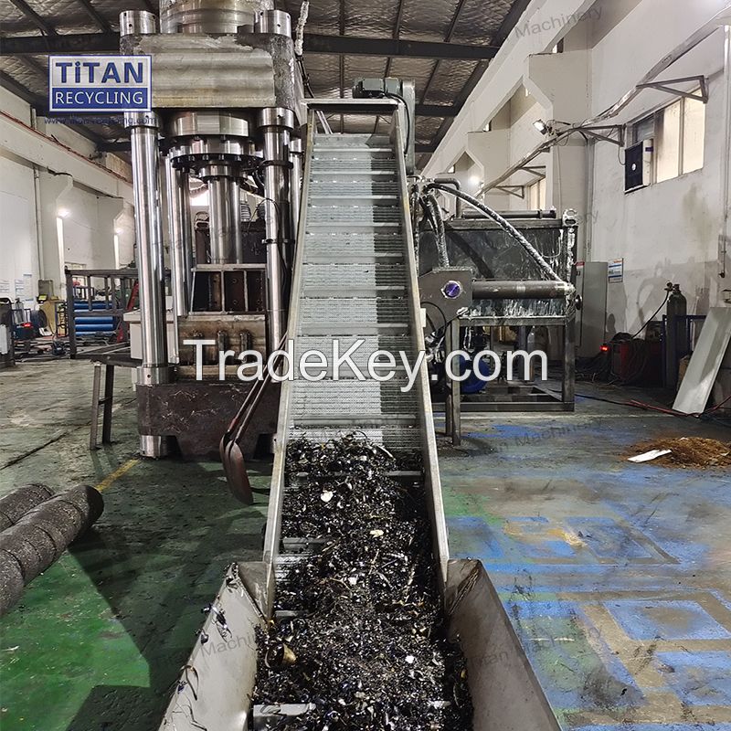 Titan 800 ton Vertical Hydraulic Cast Iron Chips Briquette Press Machine for Metal Recycling