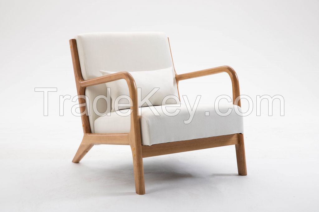 wooden base armchair